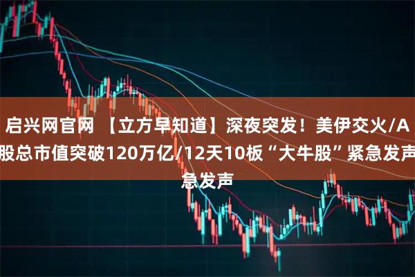 启兴网官网 【立方早知道】深夜突发！美伊交火/A股总市值突破120万亿/12天10板“大牛股”紧急发声